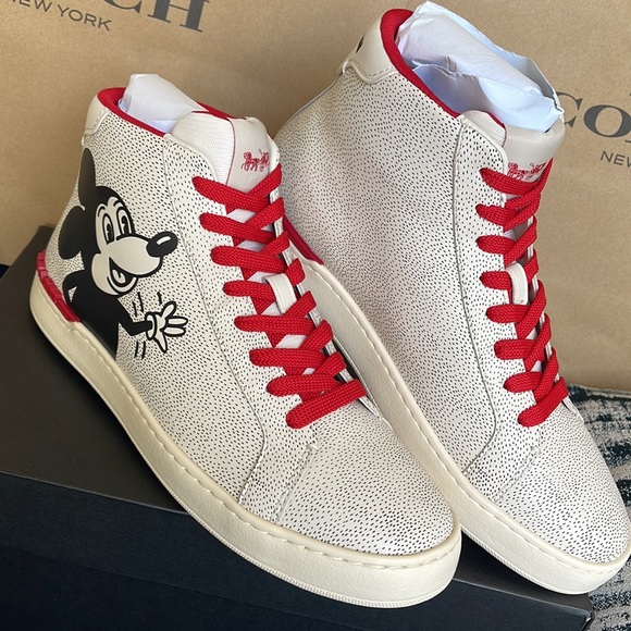 Coach CLIP MXKH HIGH TP Chalk/Black WMNS sneakers Disney - Picture 7 of 16